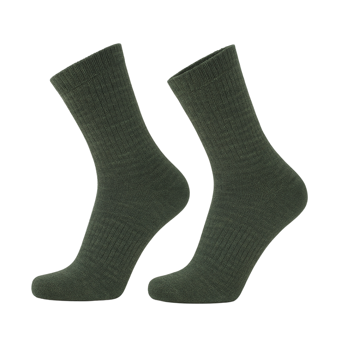Helle alpacawool socks forestgreen  product picture