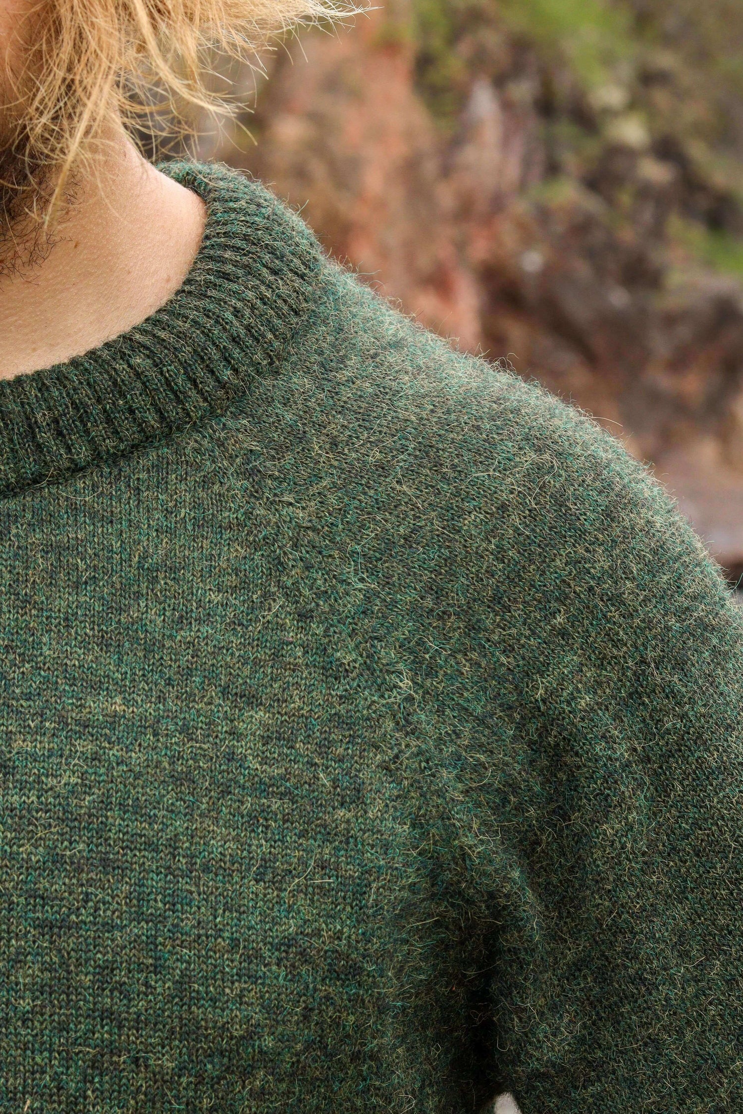 HURMA – 100% alpakauld unisex sweater med rund hals