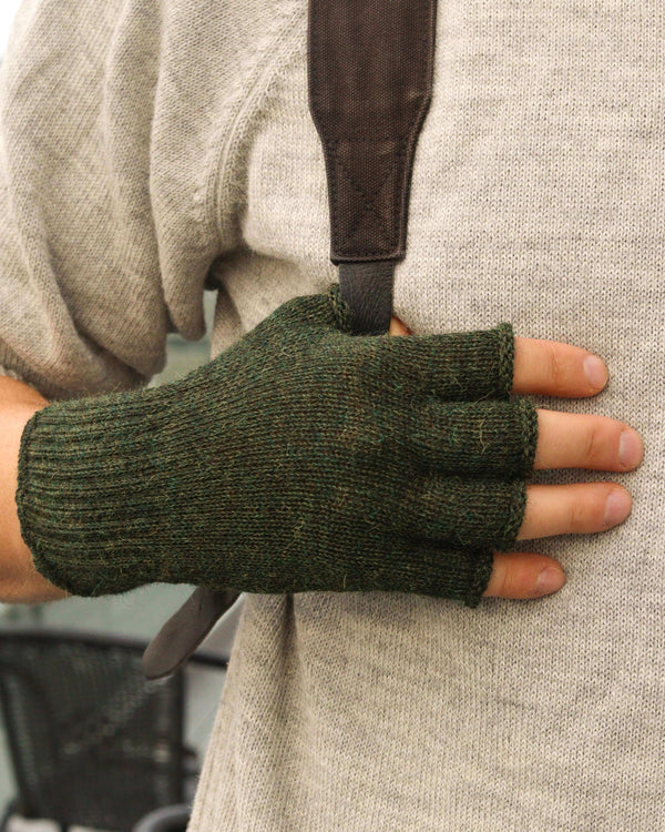 PULU -100% Alpaca Wool Fingerless Gloves