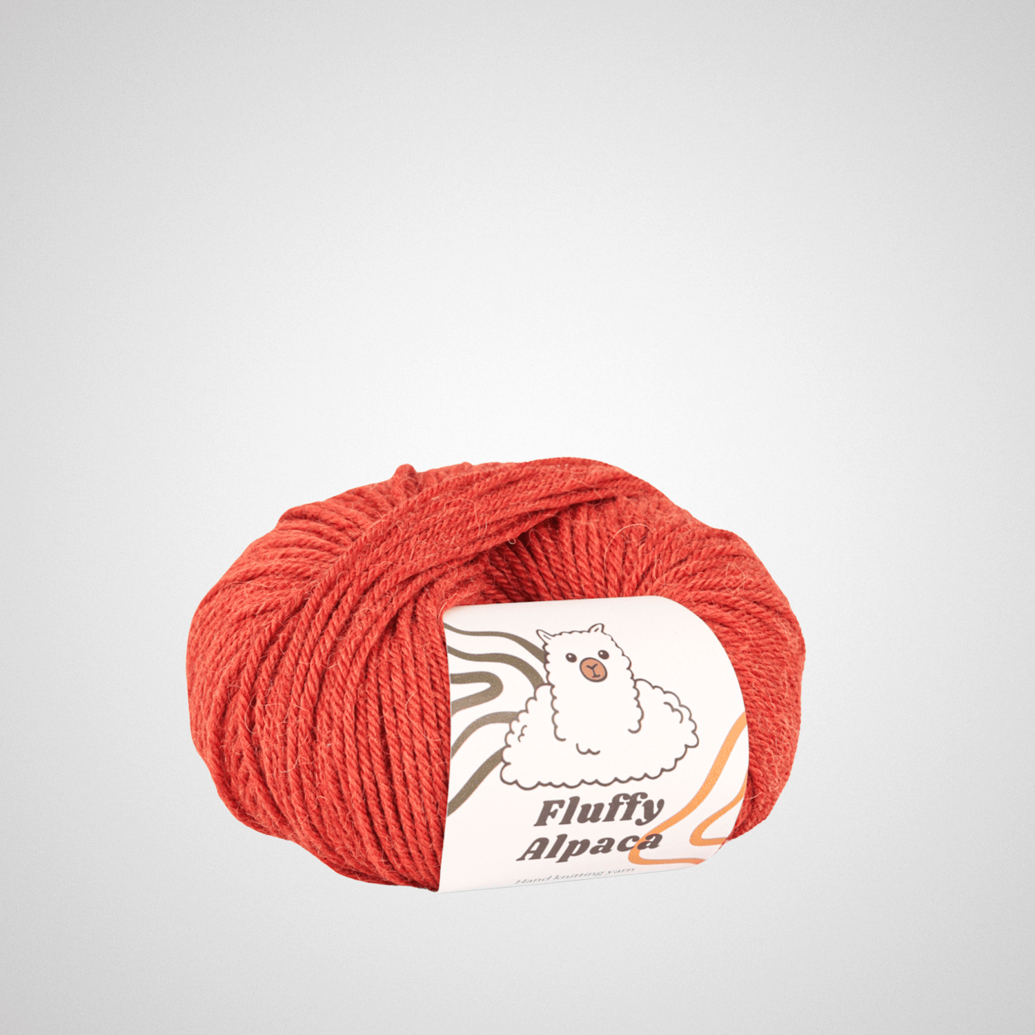 Fluffy Alpaca - Knitting yarn - 100% alpaca wool - Orange