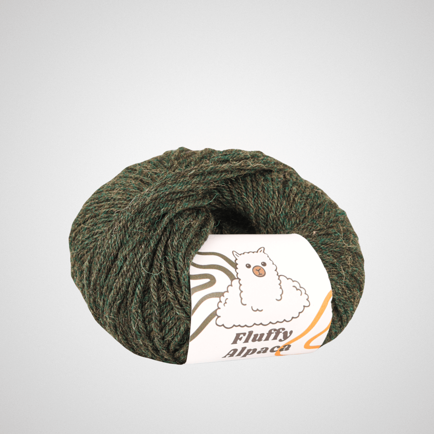 Fluffy Alpaca - Knitting yarn - 100% alpaca wool - Forest green