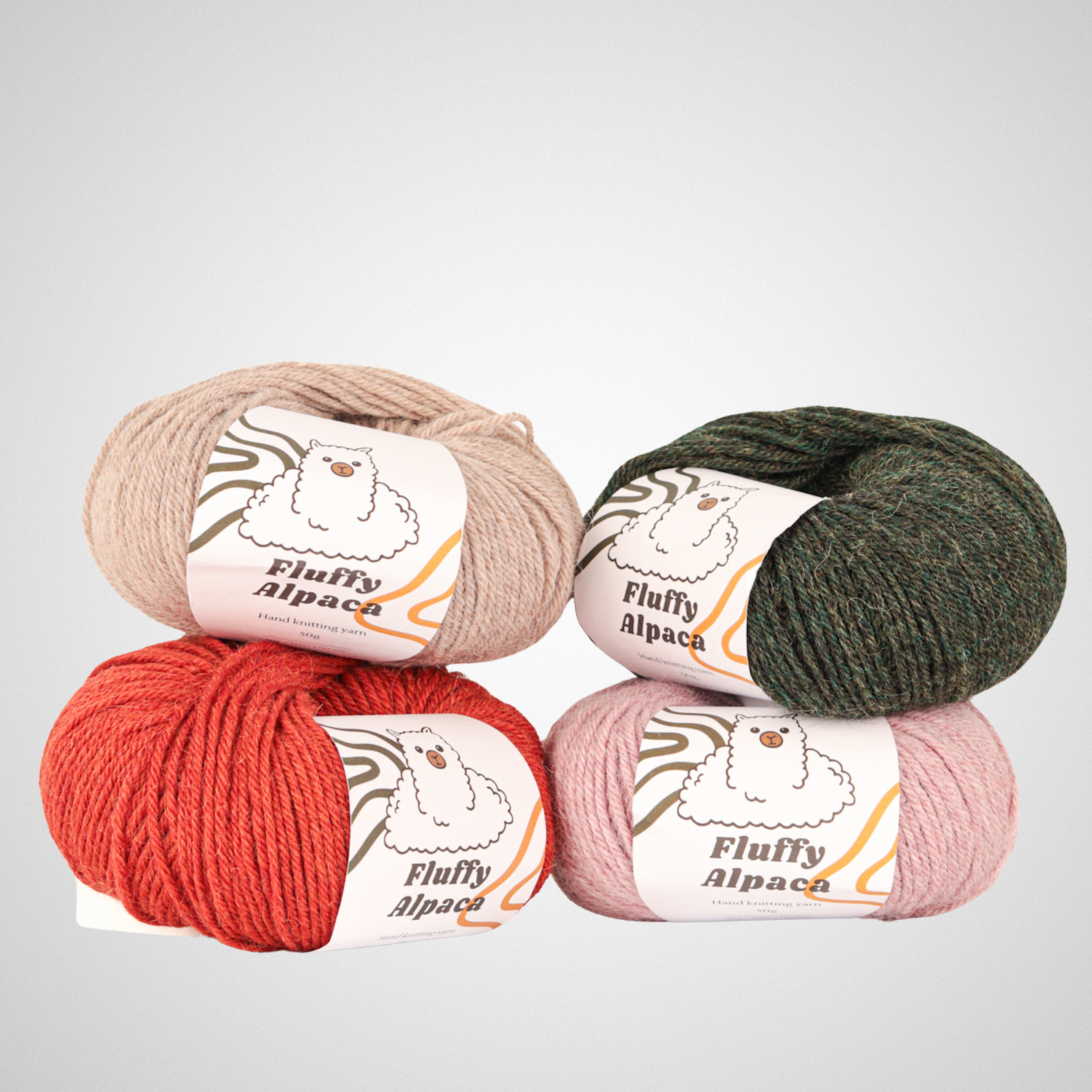Fluffy Alpaca - Knitting yarn - 100% alpaca wool - All colors